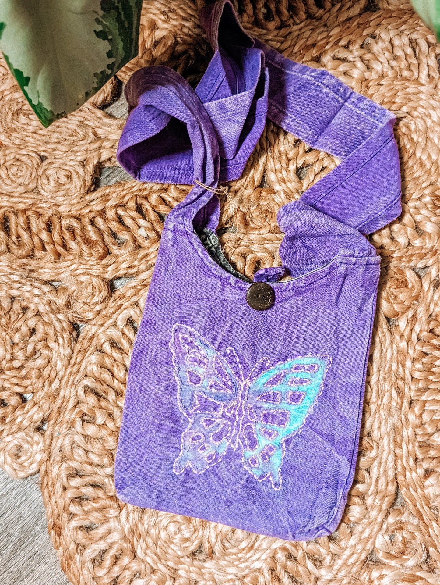 "Purple Rain" Small Butterfly Crossbody