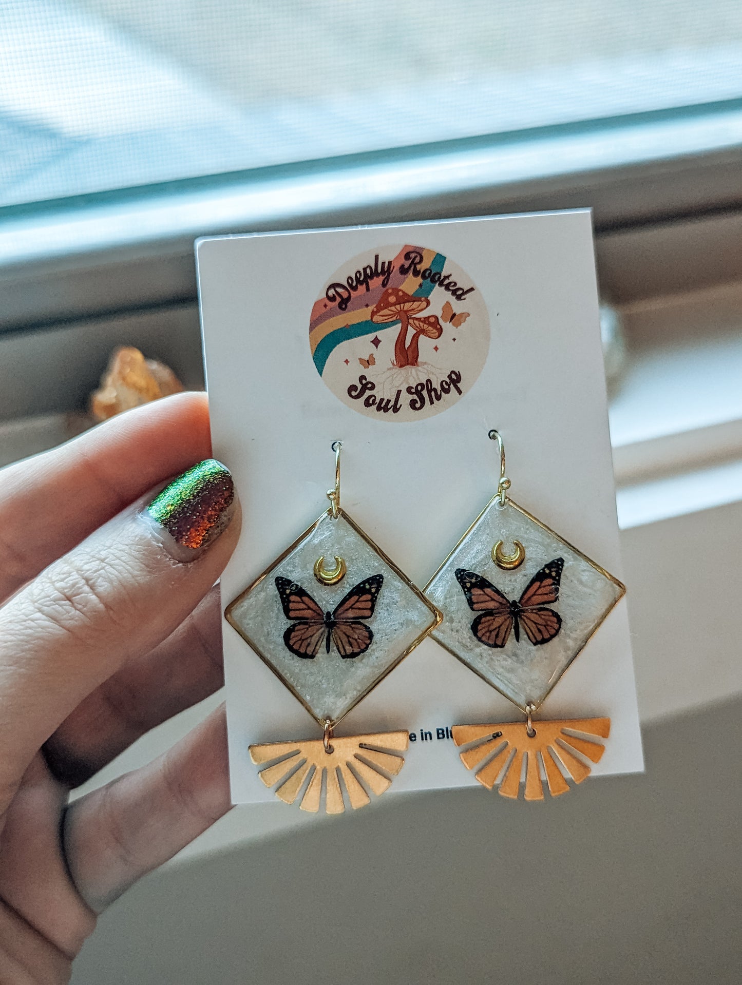 "Monarch" Dangle Earrings