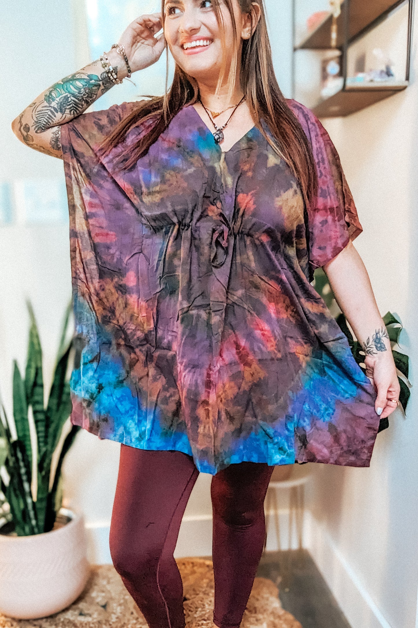 "Awaken" Tie Dye Poncho