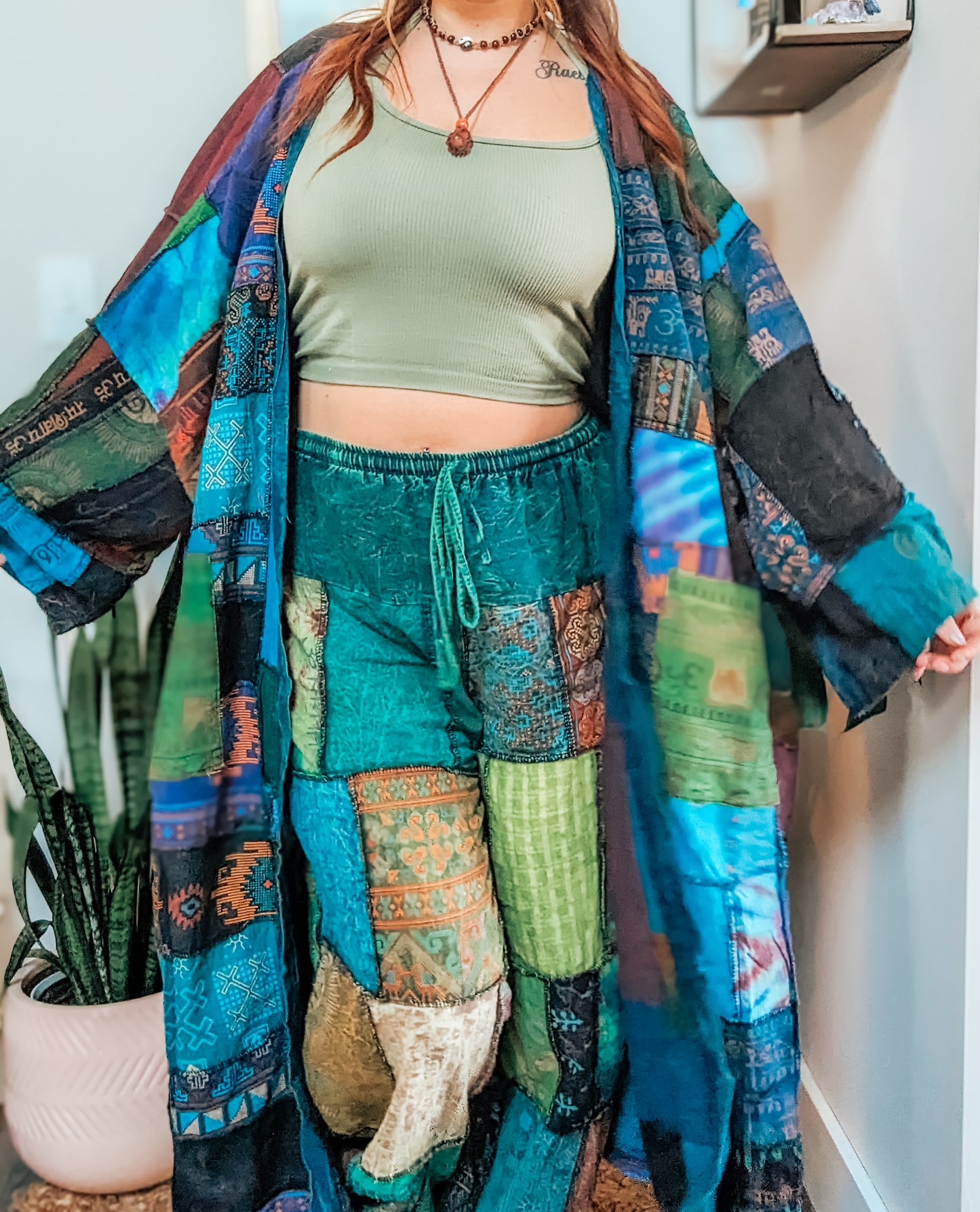 "Pretty In Patchwork" Oversized Kimono